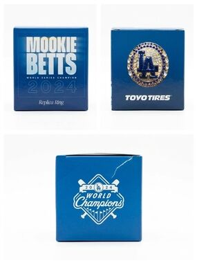 Mookie Betts 2024 Replica Ring Box - Blue